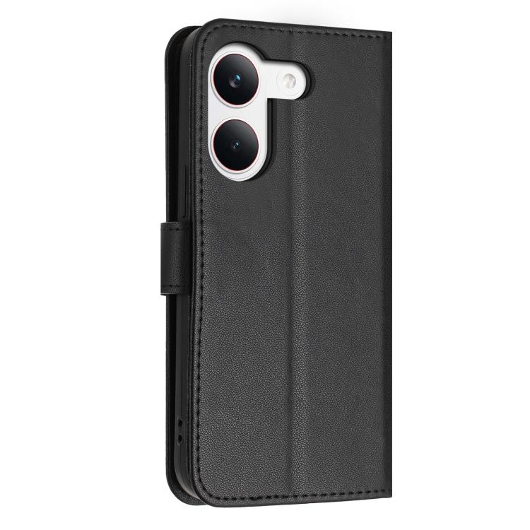 For Redmi Turbo 5 / Poco X8 Pro 5G Glitter Butterfly Zipper Vegan Leather Phone Case with Wrist Strap