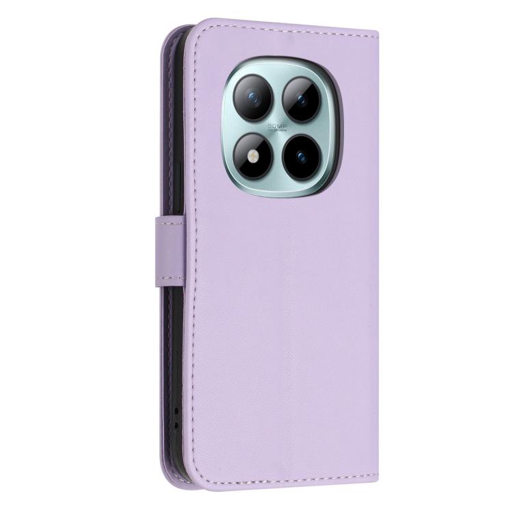 For Redmi Note 15 Pro 4G Global 163.2mm Glitter Butterfly Zipper Vegan Leather Phone Case with Wrist Strap