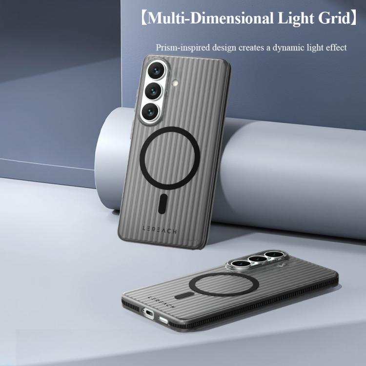 For Galaxy S26 5G LeReach TOC Icicle Series Ice Mist Double-Sided Non-Slip Magnetic Phone Case