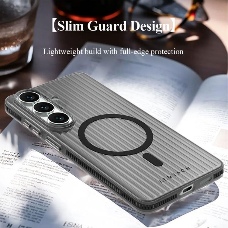For Galaxy S26 5G LeReach TOC Icicle Series Ice Mist Double-Sided Non-Slip Magnetic Phone Case