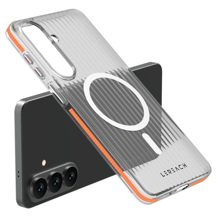 For Galaxy S26 5G LeReach TOC Icicle Series Ice Mist Double-Sided Non-Slip Magnetic Phone Case