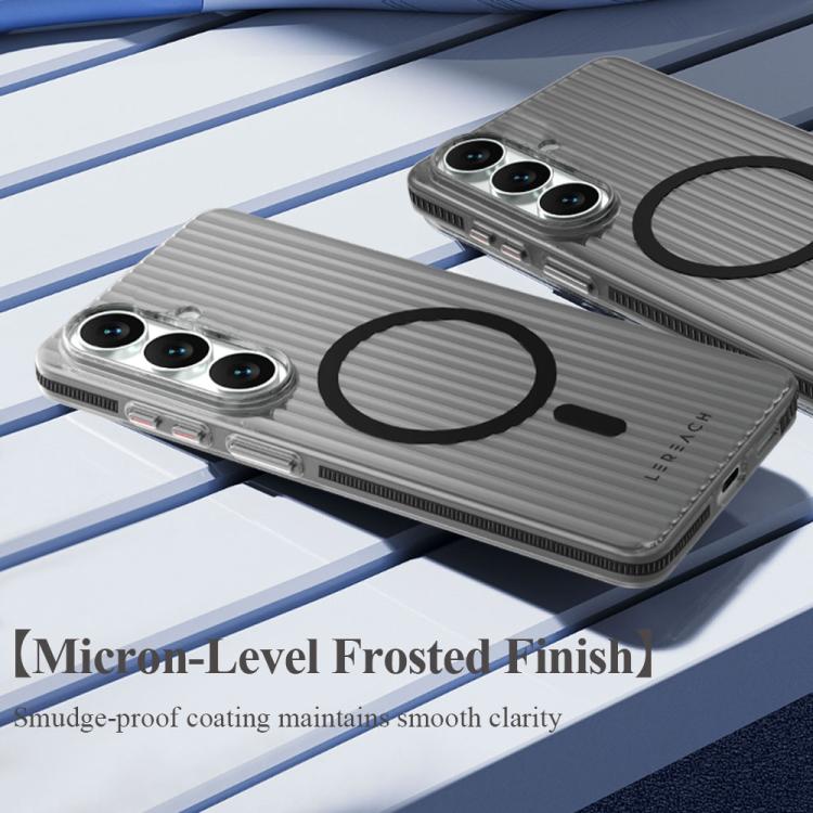 For Galaxy S26 5G LeReach TOC Icicle Series Ice Mist Double-Sided Non-Slip Magnetic Phone Case