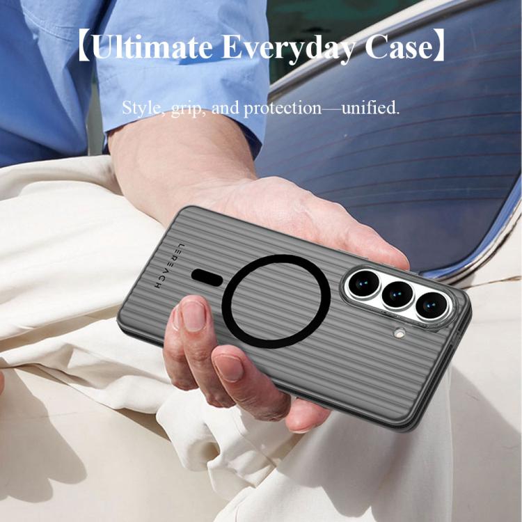 For Galaxy S26 5G LeReach TOC Icicle Series Ice Mist Double-Sided Non-Slip Magnetic Phone Case