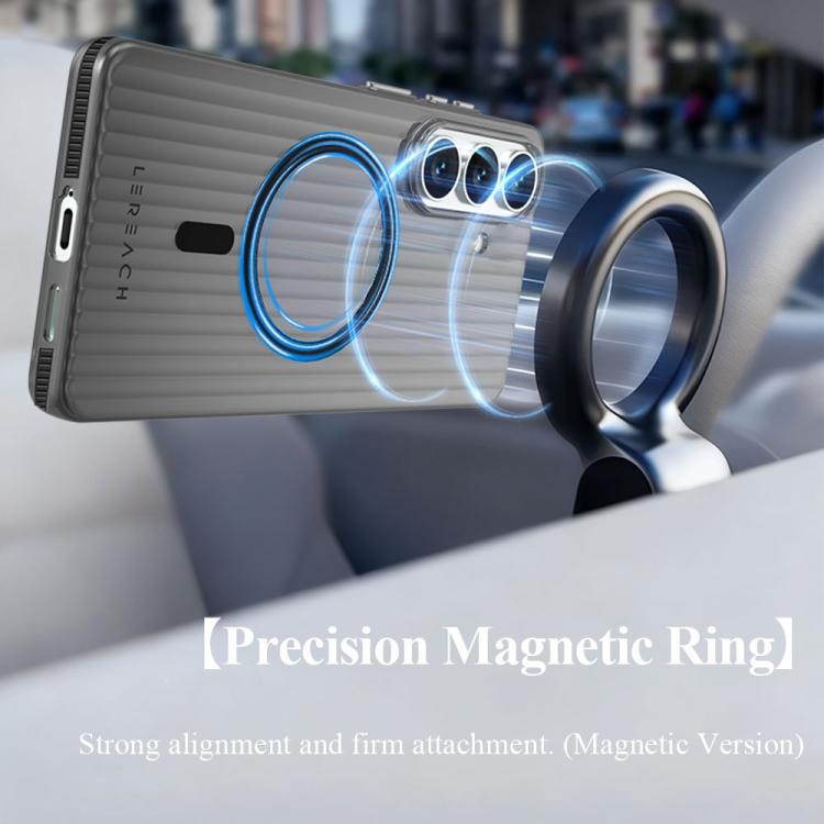 For Galaxy S26 5G LeReach TOC Icicle Series Ice Mist Double-Sided Non-Slip Magnetic Phone Case