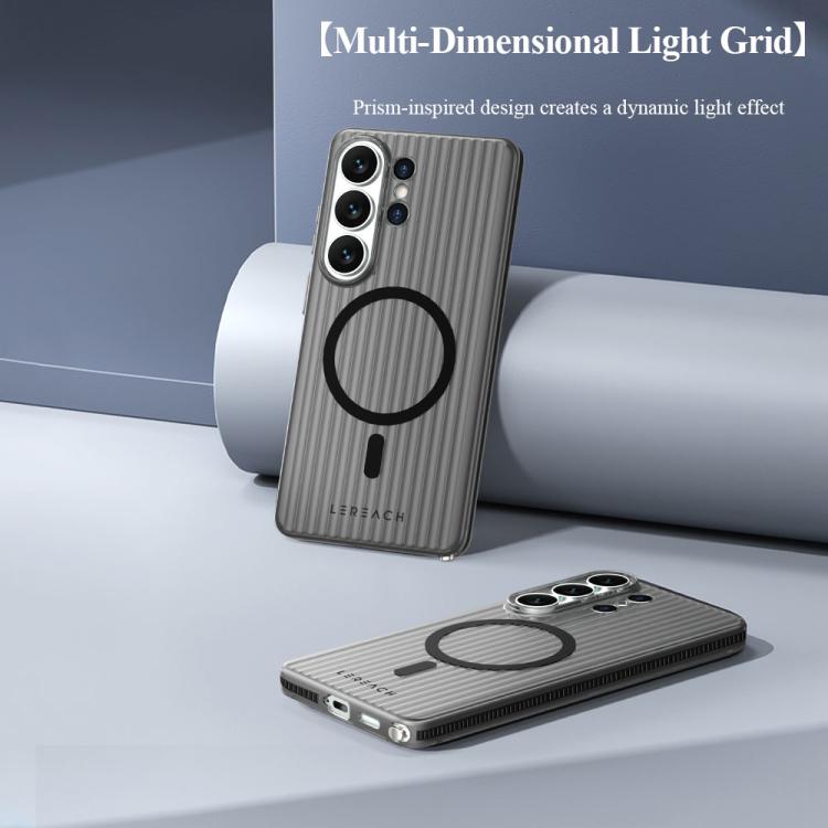 For Galaxy S26 Ultra 5G LeReach TOC Icicle Series Ice Mist Double-Sided Non-Slip Magnetic Phone Case