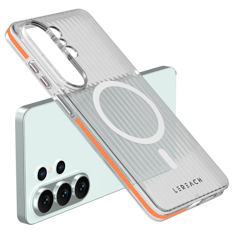For Galaxy S26 Ultra 5G LeReach TOC Icicle Series Ice Mist Double-Sided Non-Slip Magnetic Phone Case