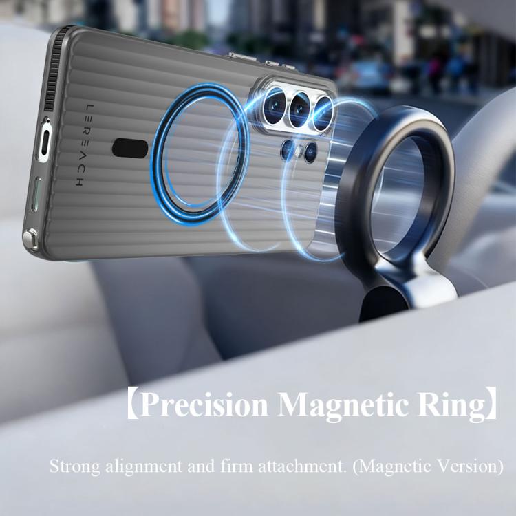 For Galaxy S26 Ultra 5G LeReach TOC Icicle Series Ice Mist Double-Sided Non-Slip Magnetic Phone Case