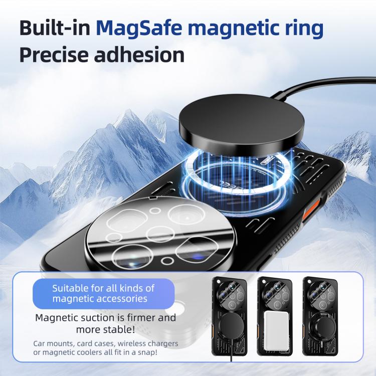 For OPPO Find X9 Ultra 5G ABEEL Ice Fox Series Magsafe Heat Sink Cooling Phone Case