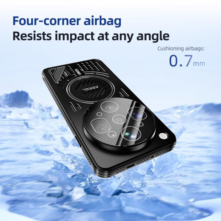 For OPPO Find X9 Ultra 5G ABEEL Ice Fox Series Magsafe Heat Sink Cooling Phone Case