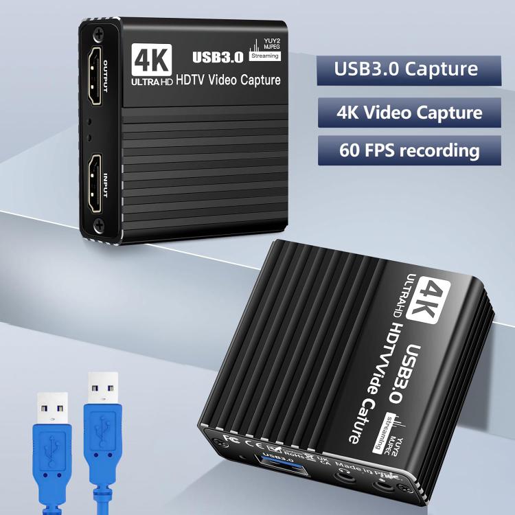 NK-H41 USB 3.0 HDMI 4Kp30 HD Video Capture Card Device - Black