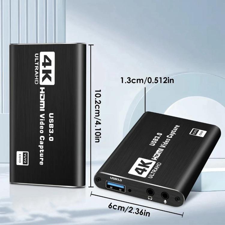 NK-S41 USB 3.0 HDMI 4Kp30 HD Video Capture Card Device - Black