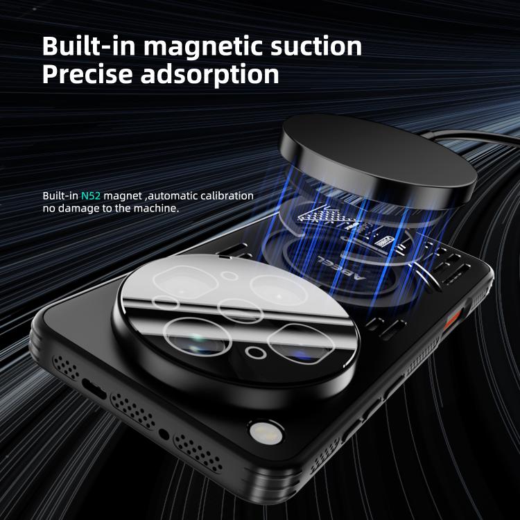 For OPPO Find X9 Ultra 5G ABEEL Ice Fox Series Magnetic Heat Sink Cooling Phone Case with Holder