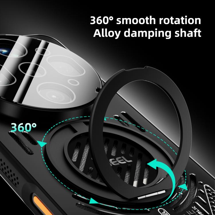 For OPPO Find X9 Ultra 5G ABEEL Ice Fox Series Magnetic Heat Sink Cooling Phone Case with Holder