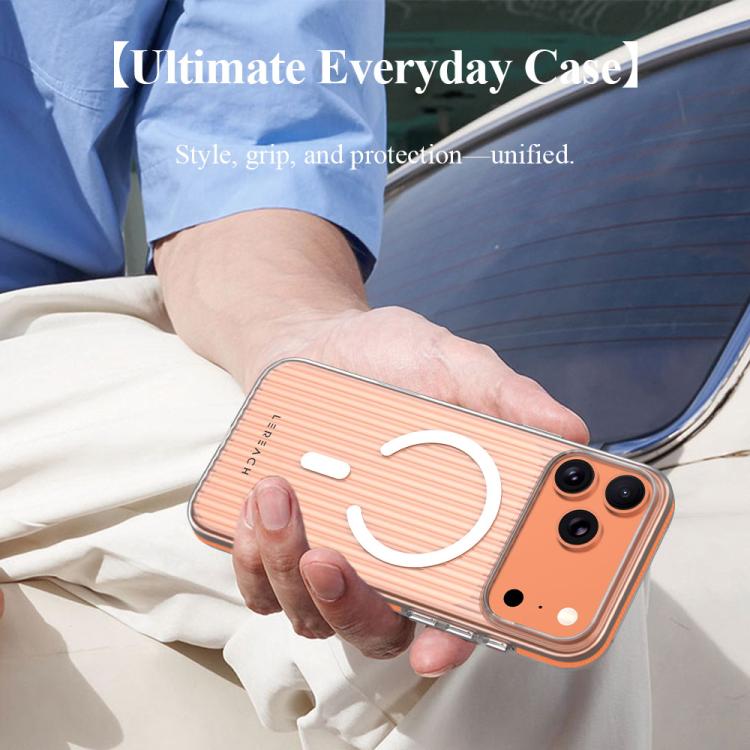 For iPhone 17 Pro Max LeReach TOC Icicle Series Ice Mist Double-Sided Non-Slip Magnetic Phone Case