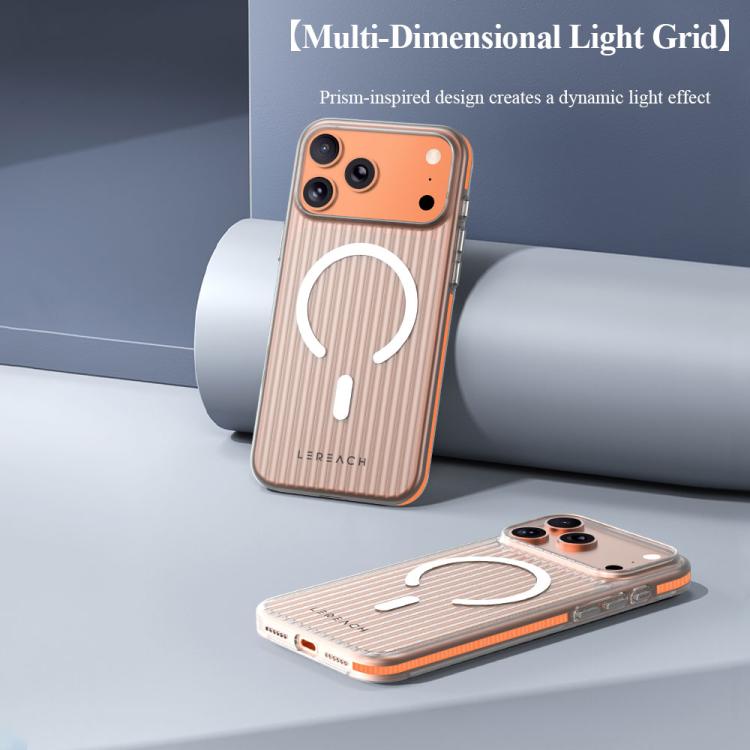 For iPhone 17 Pro Max LeReach TOC Icicle Series Ice Mist Double-Sided Non-Slip Magnetic Phone Case