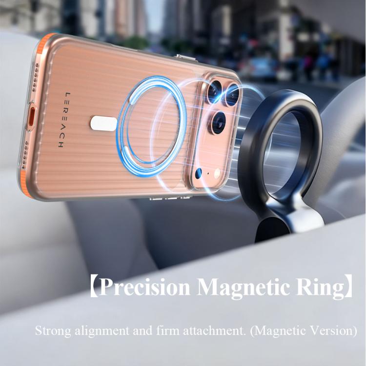For iPhone 17 Pro Max LeReach TOC Icicle Series Ice Mist Double-Sided Non-Slip Magnetic Phone Case