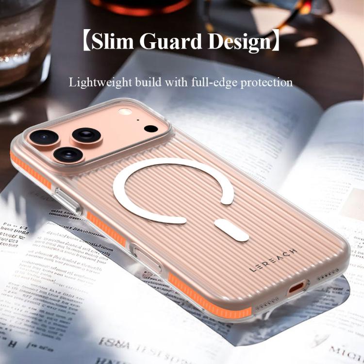 For iPhone 17 Pro Max LeReach TOC Icicle Series Ice Mist Double-Sided Non-Slip Magnetic Phone Case