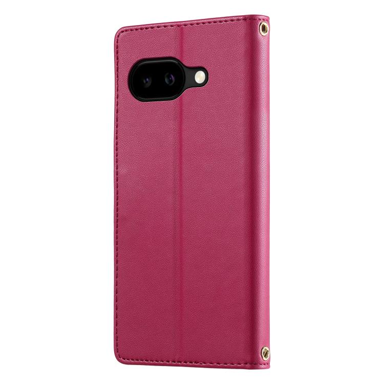 For Google Pixel 10a Cute Cats Magnetic Closure Vegan Leather Phone Case with Strap