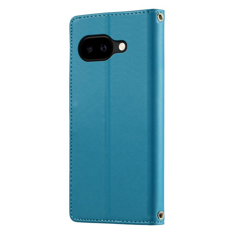 For Google Pixel 10a Cute Cats Magnetic Closure Vegan Leather Phone Case with Strap