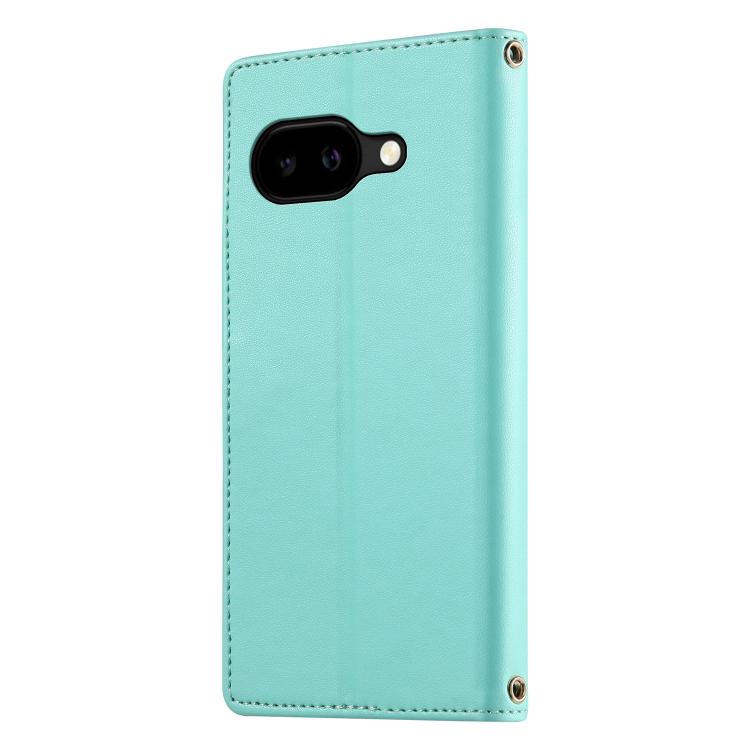 For Google Pixel 10a Cute Cats Magnetic Closure Vegan Leather Phone Case with Strap