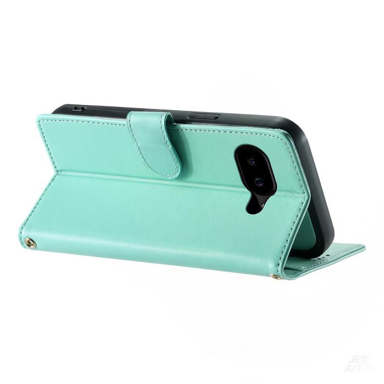 For Google Pixel 10a Cute Cats Magnetic Closure Vegan Leather Phone Case with Strap