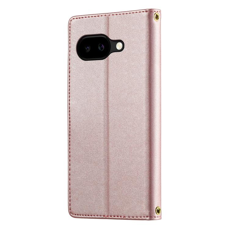For Google Pixel 10a Cute Cats Magnetic Closure Vegan Leather Phone Case with Strap