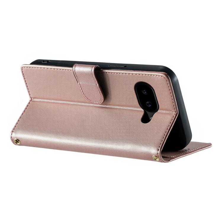For Google Pixel 10a Cute Cats Magnetic Closure Vegan Leather Phone Case with Strap
