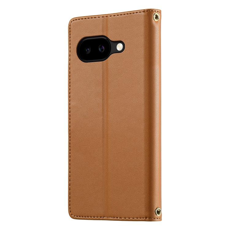 For Google Pixel 10a Cute Cats Magnetic Closure Vegan Leather Phone Case with Strap