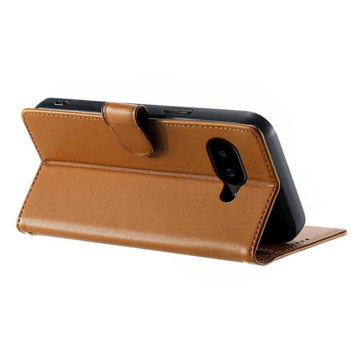For Google Pixel 10a Cute Cats Magnetic Closure Vegan Leather Phone Case with Strap