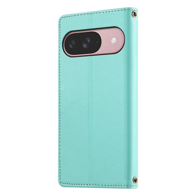 For Google Pixel 10 / 10 Pro / 9 / 9 Pro Cute Cats Magnetic Closure Vegan Leather Phone Case with Strap