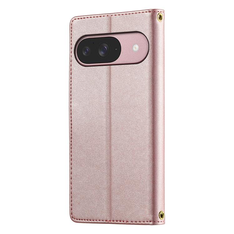 For Google Pixel 10 / 10 Pro / 9 / 9 Pro Cute Cats Magnetic Closure Vegan Leather Phone Case with Strap