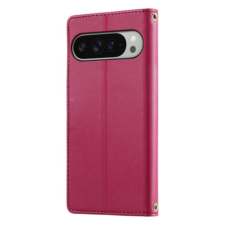 For Google Pixel 10 Pro XL / Pixel 9 Pro XL Cute Cats Magnetic Closure Vegan Leather Phone Case with Strap