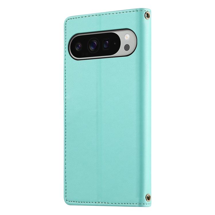 For Google Pixel 10 Pro XL / Pixel 9 Pro XL Cute Cats Magnetic Closure Vegan Leather Phone Case with Strap