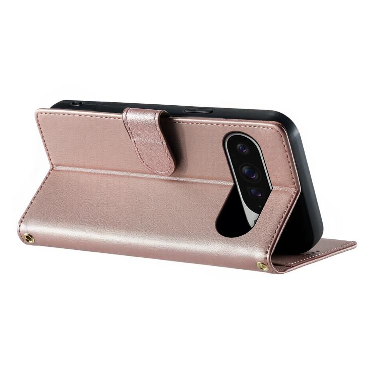 For Google Pixel 10 Pro XL / Pixel 9 Pro XL Cute Cats Magnetic Closure Vegan Leather Phone Case with Strap