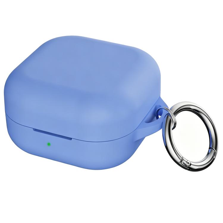 For Galaxy Buds4 / Buds4 Pro 2mm Thickness One-piece Silicone Earbuds Protective Case with Hook