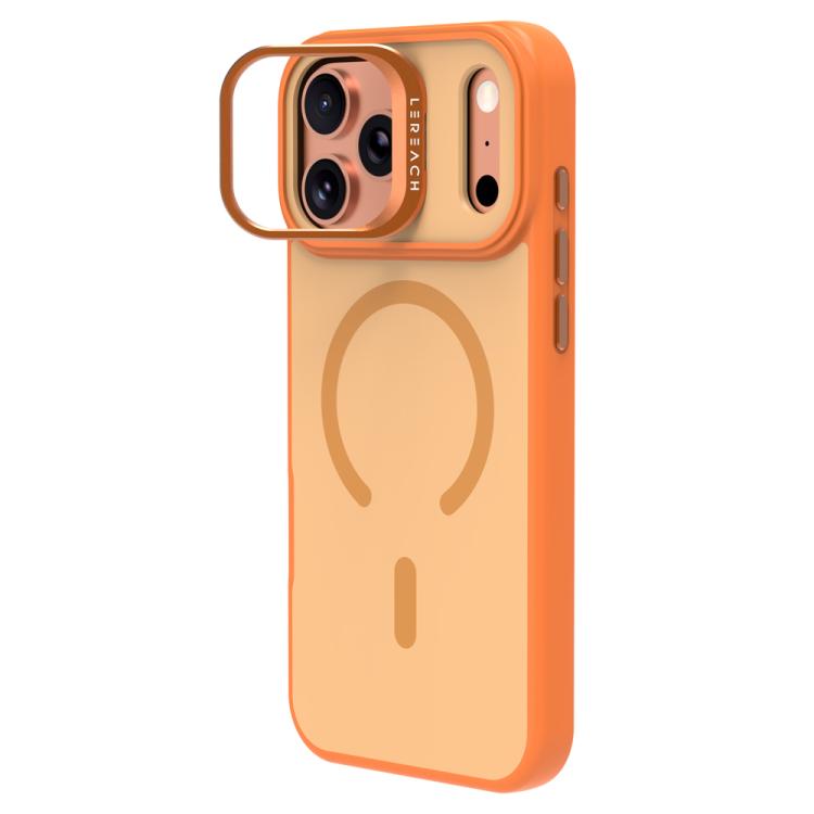 For iPhone 17 Pro Max LeReach Le-Luster Series Metal Lens Kickstand Magnetic Phone Case