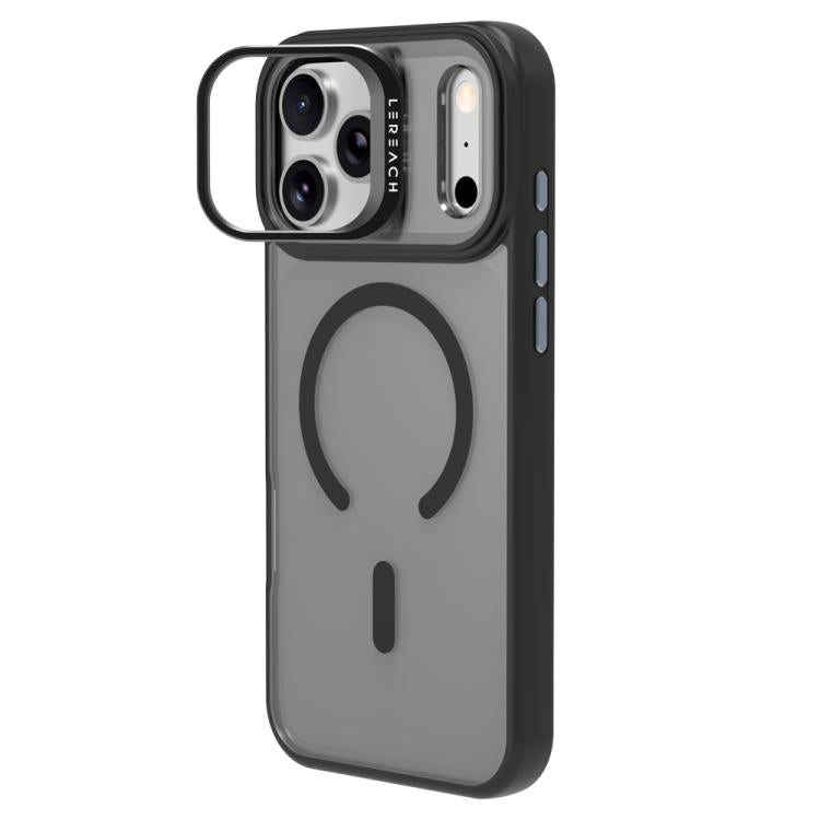 For iPhone 17 Pro Max LeReach Le-Luster Series Metal Lens Kickstand Magnetic Phone Case