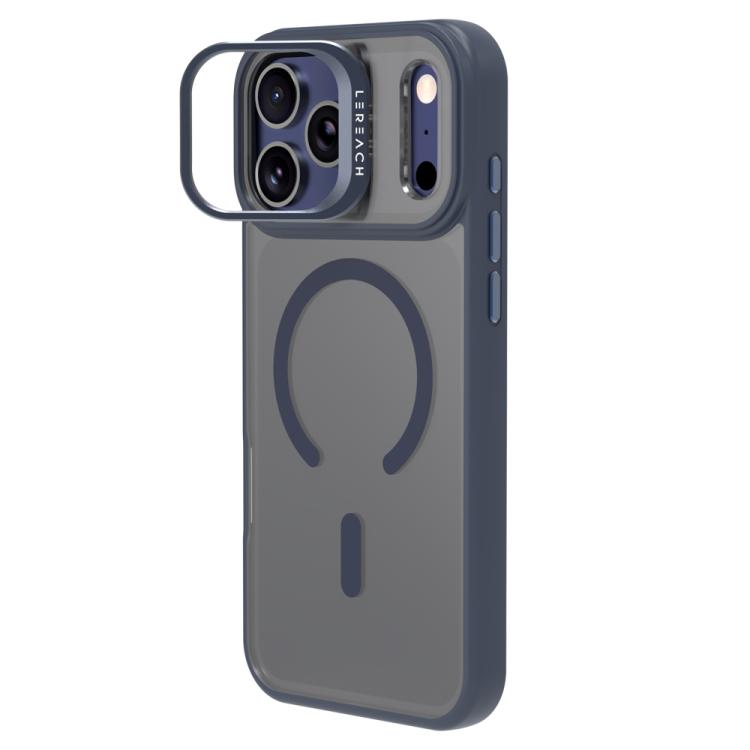 For iPhone 17 Pro Max LeReach Le-Luster Series Metal Lens Kickstand Magnetic Phone Case