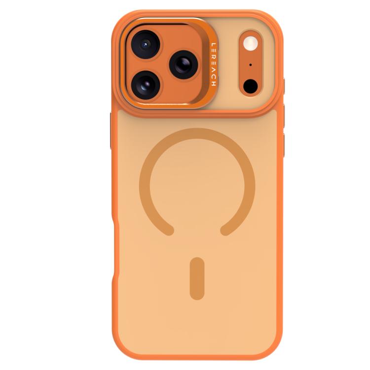 For iPhone 17 Pro LeReach Le-Luster Series Metal Lens Kickstand Magnetic Phone Case