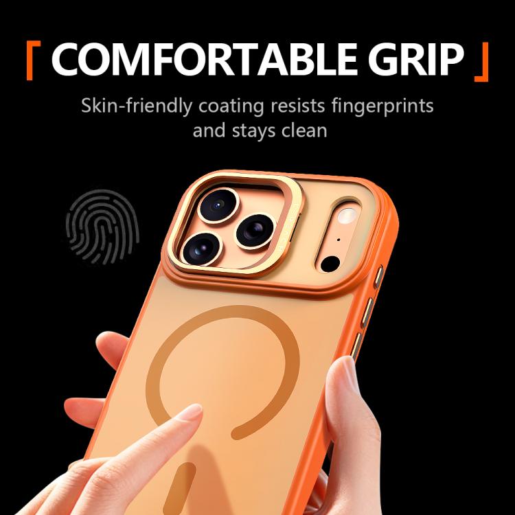 For iPhone 17 Pro LeReach Le-Luster Series Metal Lens Kickstand Magnetic Phone Case