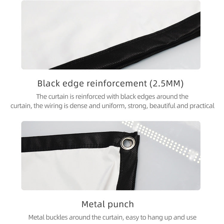 Simple Folding High Density Polyester Projector Film Curtain, Size:72 inch (16:9) Projection Area: 159x90cm