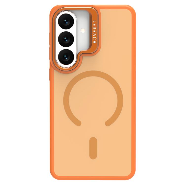 For Galaxy S26 5G LeReach Le-Luster Series Metal Lens Kickstand Magnetic Phone Case