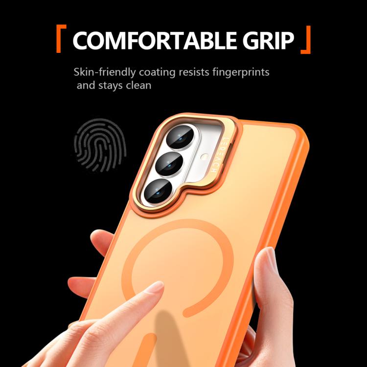 For Galaxy S26 5G LeReach Le-Luster Series Metal Lens Kickstand Magnetic Phone Case