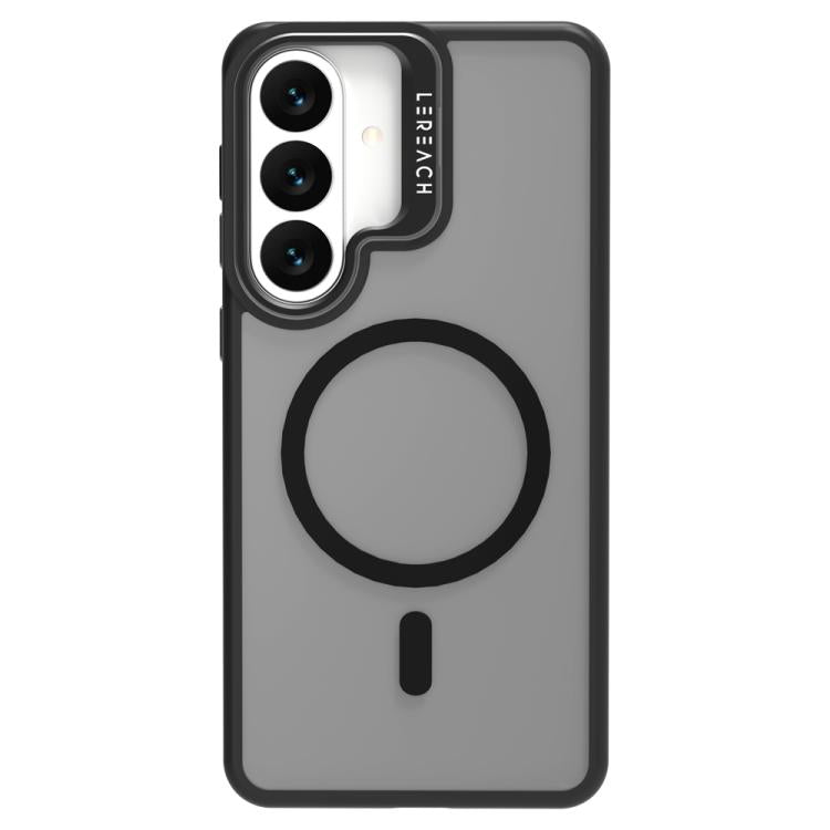 For Galaxy S26 5G LeReach Le-Luster Series Metal Lens Kickstand Magnetic Phone Case