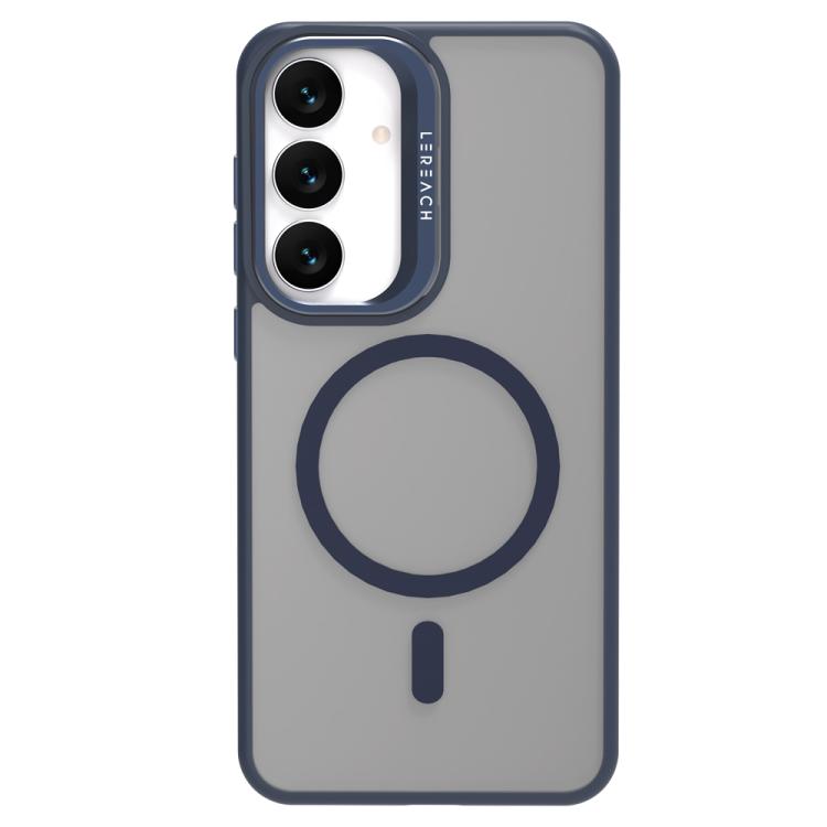 For Galaxy S25 FE 5G LeReach Le-Luster Series Metal Lens Kickstand Magnetic Phone Case