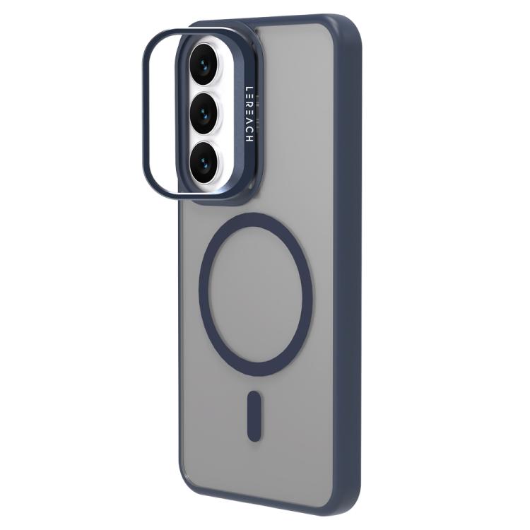 For Galaxy S25 FE 5G LeReach Le-Luster Series Metal Lens Kickstand Magnetic Phone Case