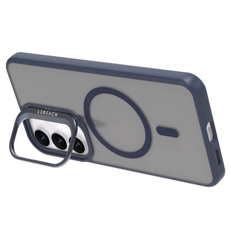 For Galaxy S25 FE 5G LeReach Le-Luster Series Metal Lens Kickstand Magnetic Phone Case