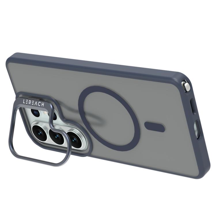 For Galaxy S26 Ultra 5G LeReach Le-Luster Series Metal Lens Kickstand Magnetic Phone Case