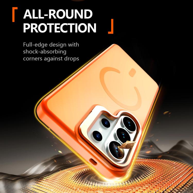 For Galaxy S26 Ultra 5G LeReach Le-Luster Series Metal Lens Kickstand Magnetic Phone Case