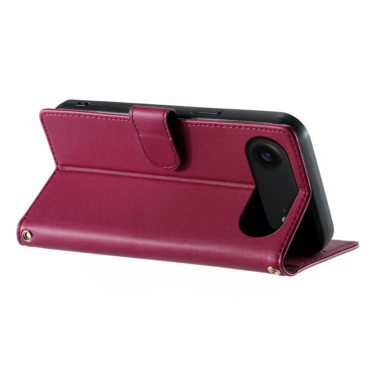 For iPhone Air Cute Cats Magnetic Closure Vegan Leather Phone Case with Strap